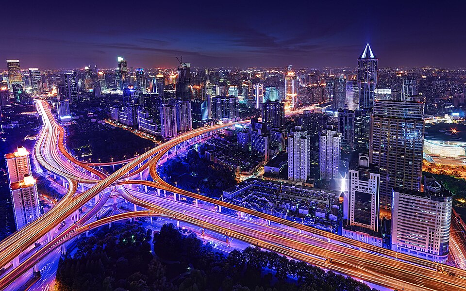 Gurugram skyline at night