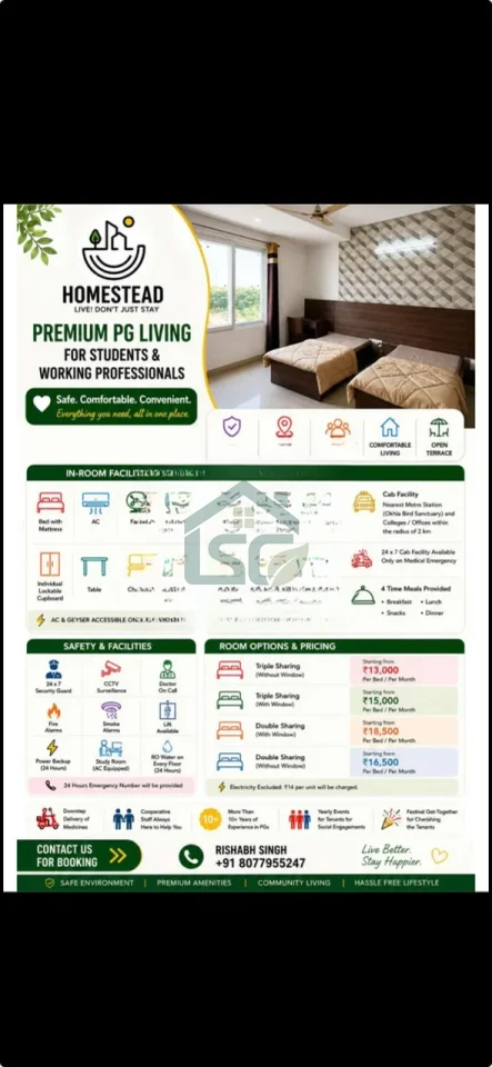 Photo 2 of Homestead Girl'S PG, Sector 126, Noida